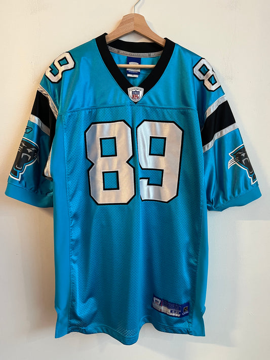 2004 Carolina Panthers Steve Smith Stitched Electric Blue Jersey (L)