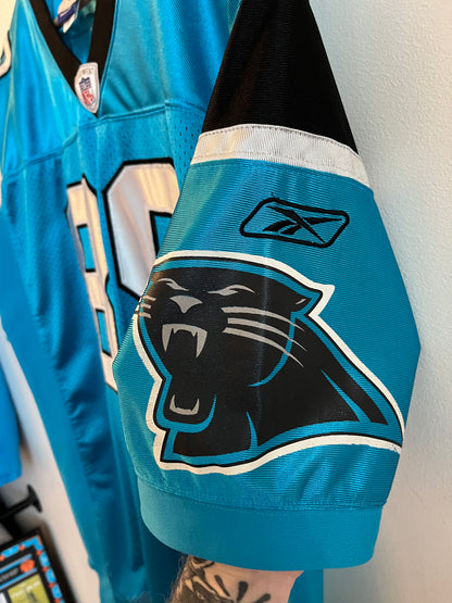 2004 Carolina Panthers Steve Smith Stitched Electric Blue Jersey (L)
