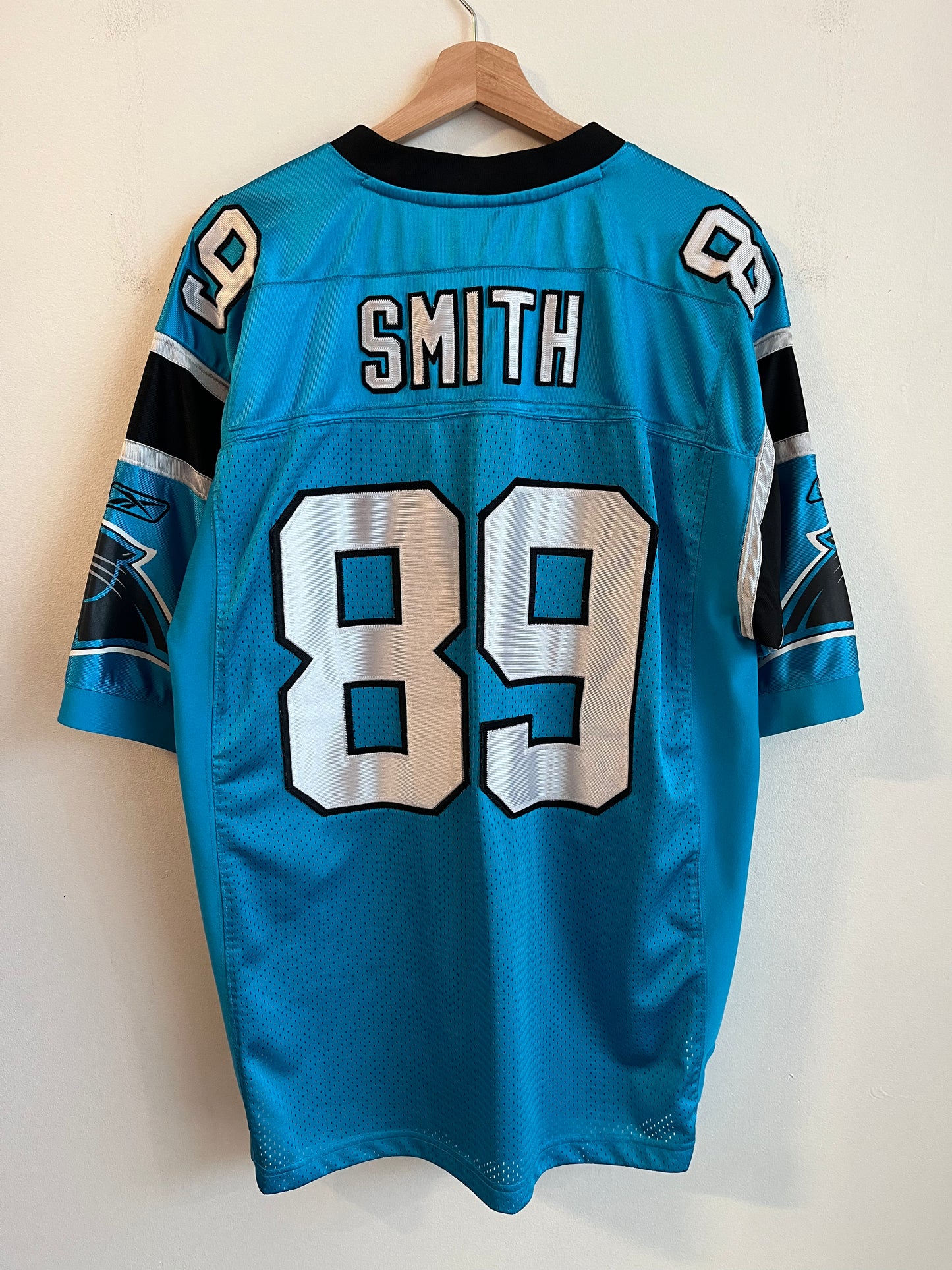 2004 Carolina Panthers Steve Smith Stitched Electric Blue Jersey (L)