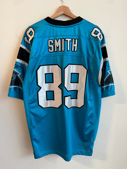 2004 Carolina Panthers Steve Smith Stitched Electric Blue Jersey (L)
