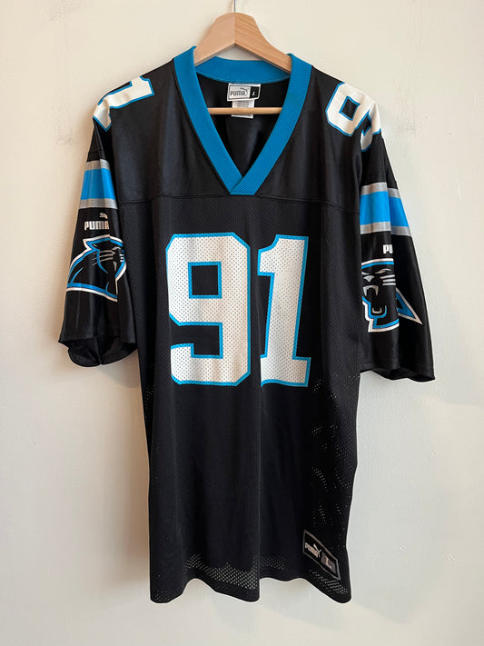 1990s Carolina Panthers Kevin Greene Puma Home Jersey (L)