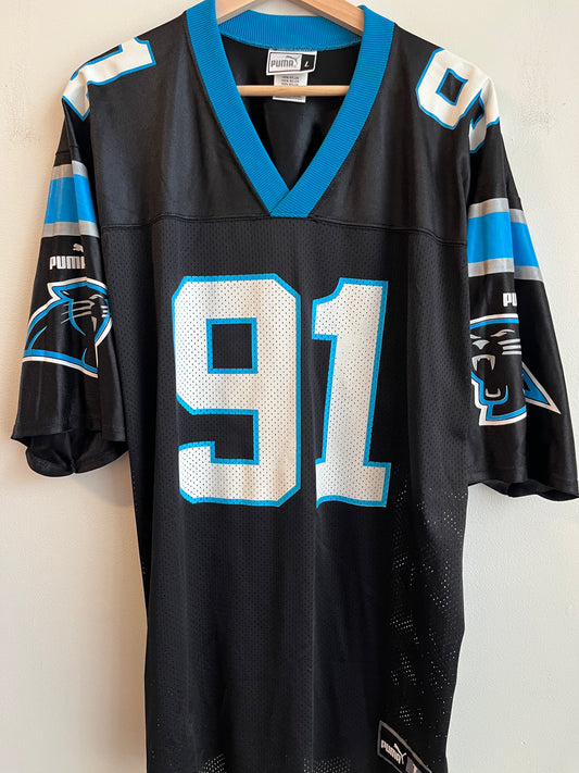 1990s Carolina Panthers Kevin Greene Puma Home Jersey (L)