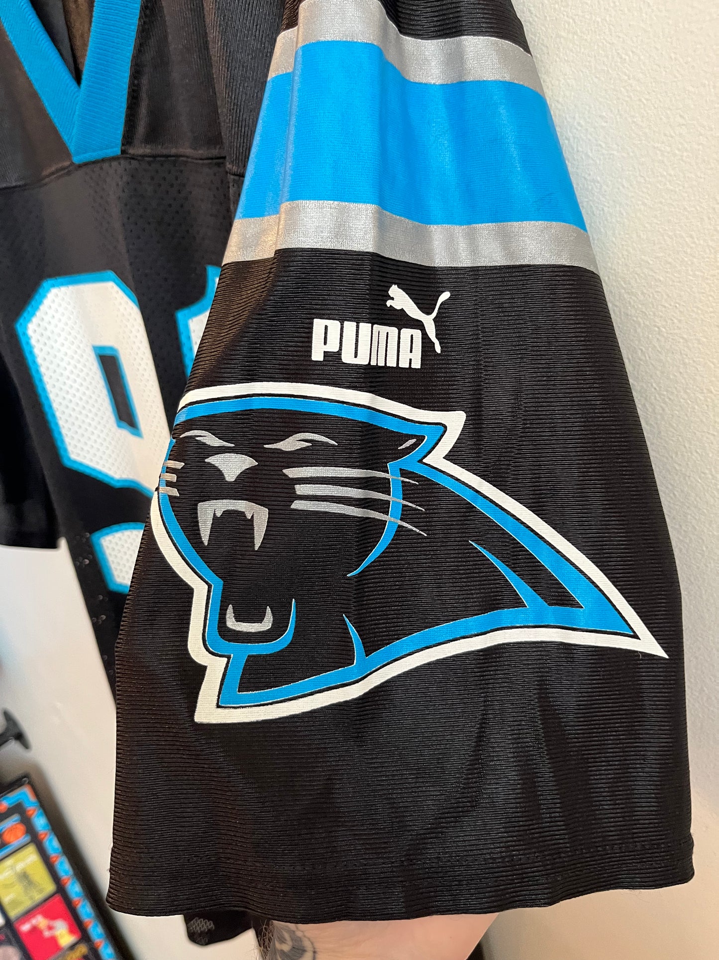 1990s Carolina Panthers Kevin Greene Puma Home Jersey (L)