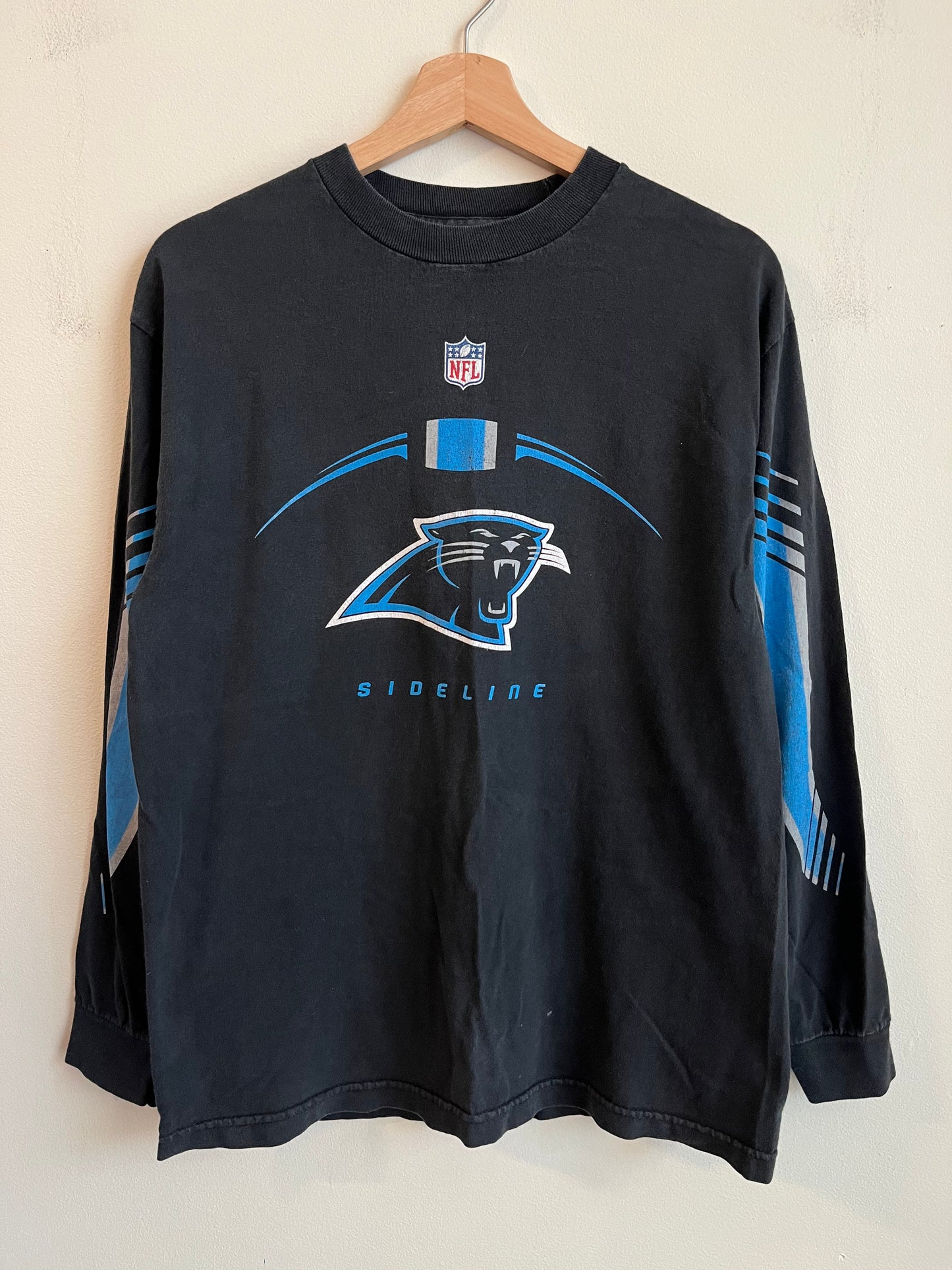 2000s Carolina Panthers Reebok Sideline Long Sleeve Shirt (M)