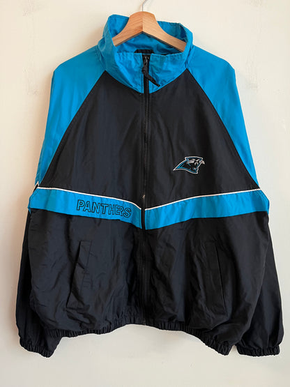 1990s Carolina Panthers Logo Athletic Gameday Two Toned Windbreaker (XL)