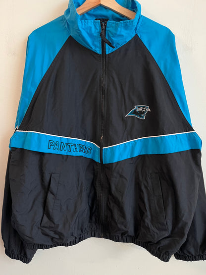 1990s Carolina Panthers Logo Athletic Gameday Two Toned Windbreaker (XL)