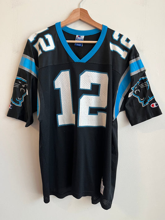 1990s Carolina Panthers Kerry Collins Champion Home Jersey (M)