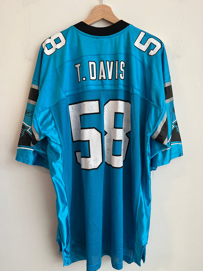 2000s Carolina Panthers Thomas Davis Electric Blue Jersey (XL)