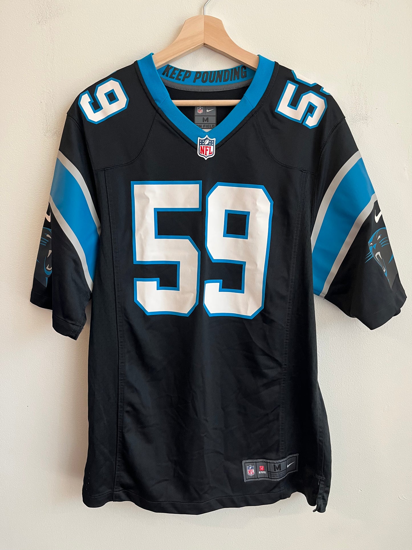 2010s Carolina Panthers Luke Kuechly Nike Home Jersey (M)