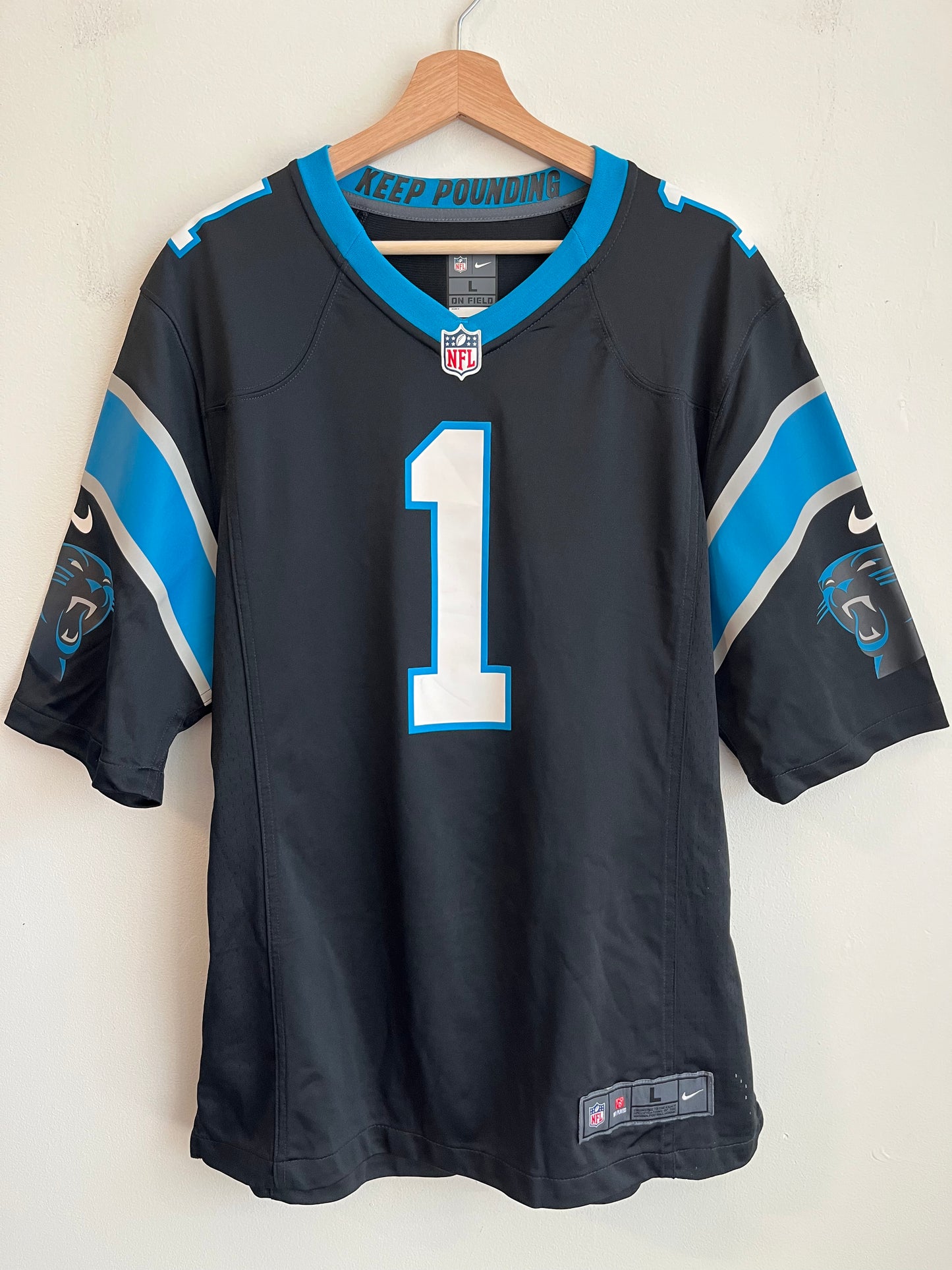 2010s Carolina Panthers Cam Newton Home Jersey (L)