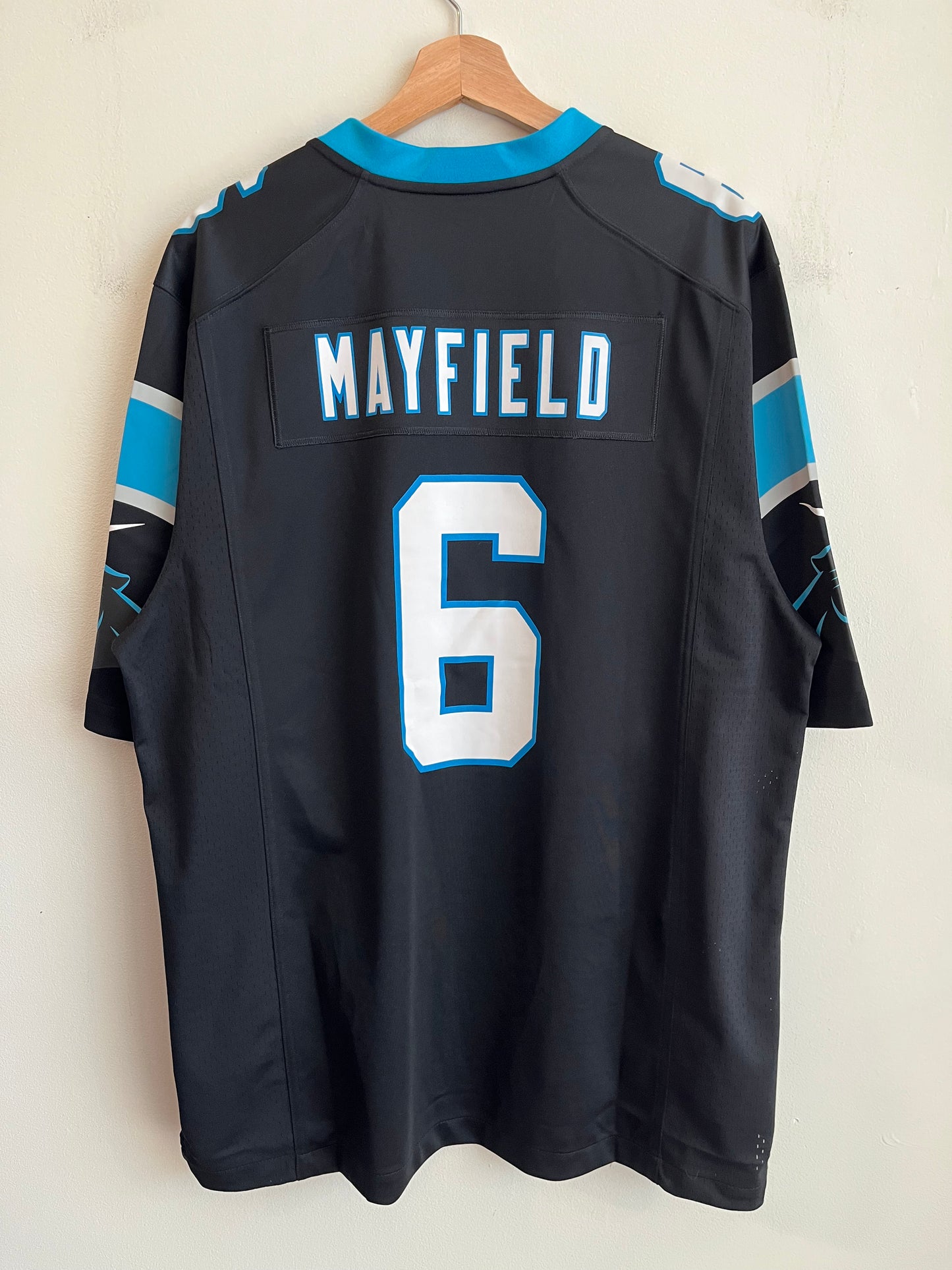 2022 Carolina Panthers Baker Mayfield Home Jersey (L)