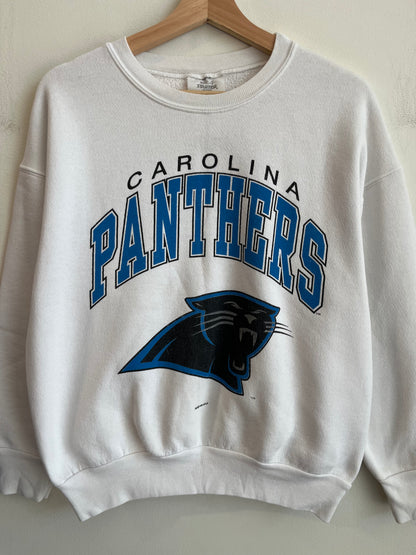 1993 Carolina Panthers White Starter Spell Out Crewneck (M)