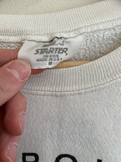 1993 Carolina Panthers White Starter Spell Out Crewneck (M)
