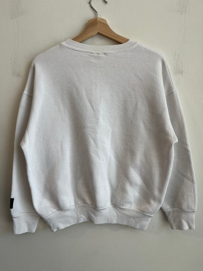 1993 Carolina Panthers White Starter Spell Out Crewneck (M)