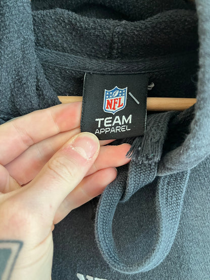 00s Carolina Panthers Cat Scratch Faded Hoodie (L)