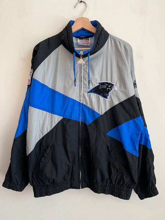 90s Carolina Panthers Apex One Big Logo Rare Windbreaker (L)