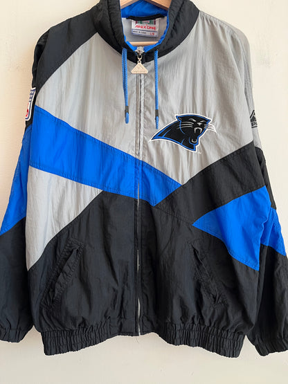 90s Carolina Panthers Apex One Big Logo Rare Windbreaker (L)