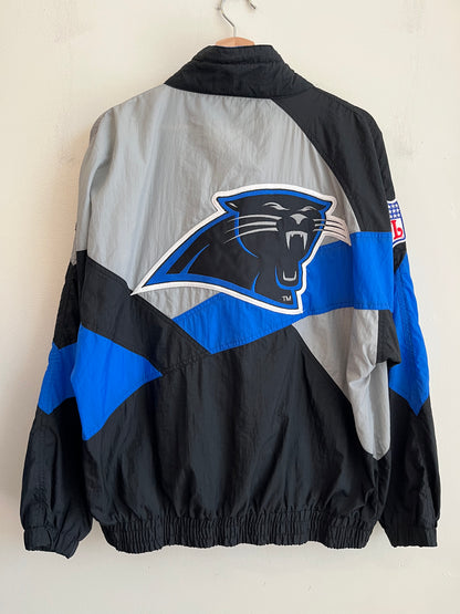 90s Carolina Panthers Apex One Big Logo Rare Windbreaker (L)