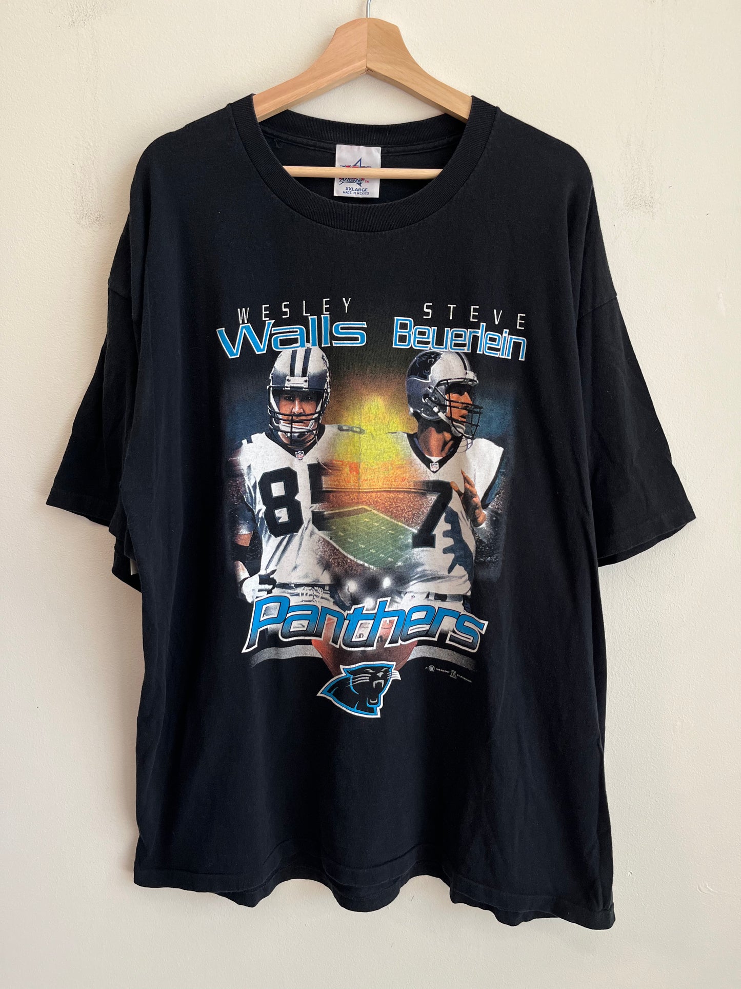 2000 Carolina Panthers Wesley Walls & Steve Beuerlein Graphic Tee (XXL)