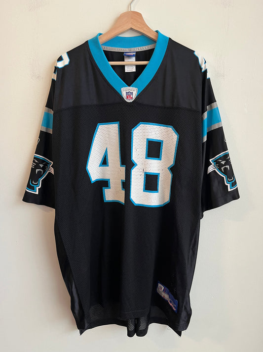 00s Carolina Panthers Stephen Davis Reebok Home Jersey (XL)