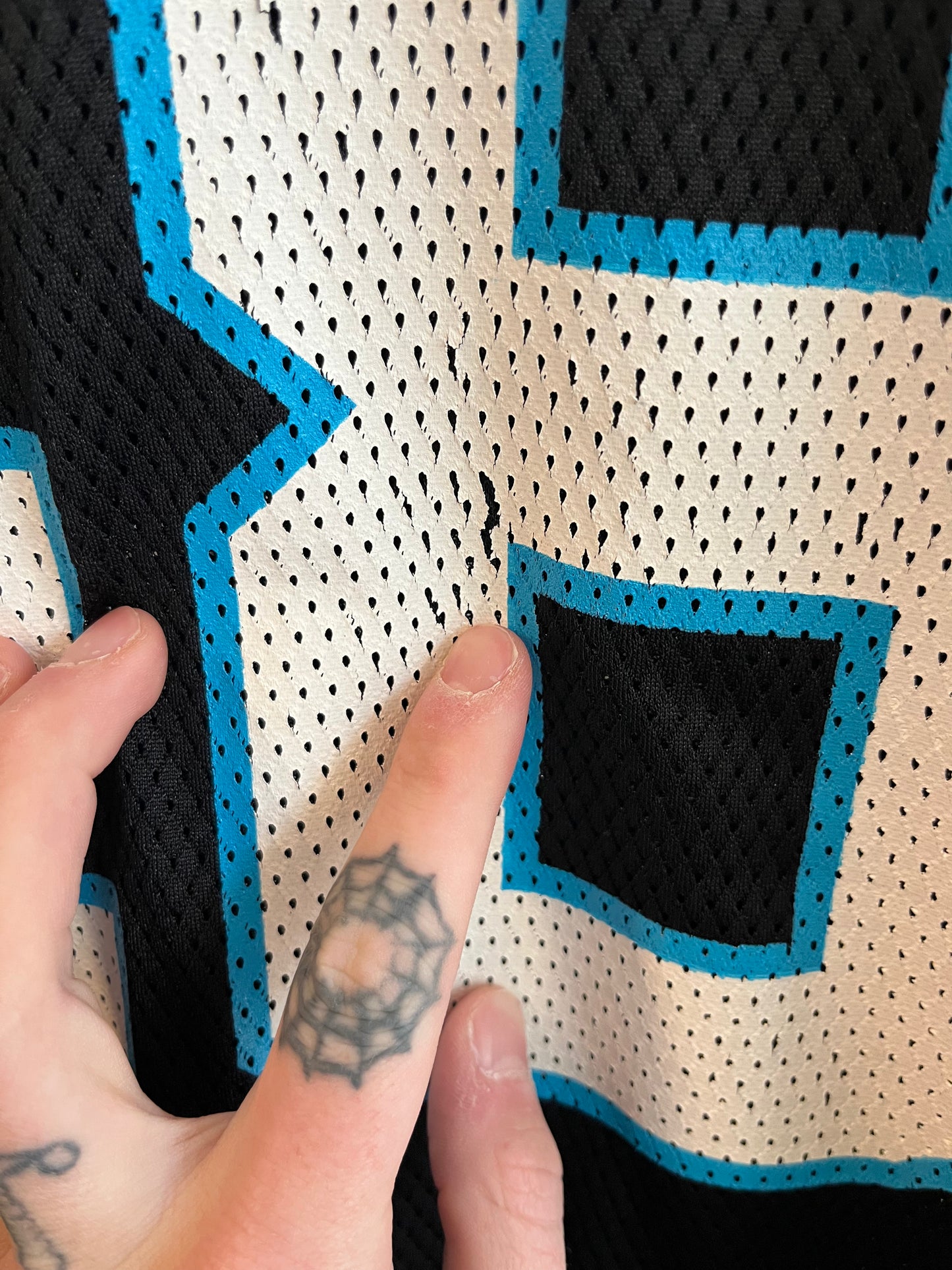 00s Carolina Panthers Stephen Davis Reebok Home Jersey (XL)