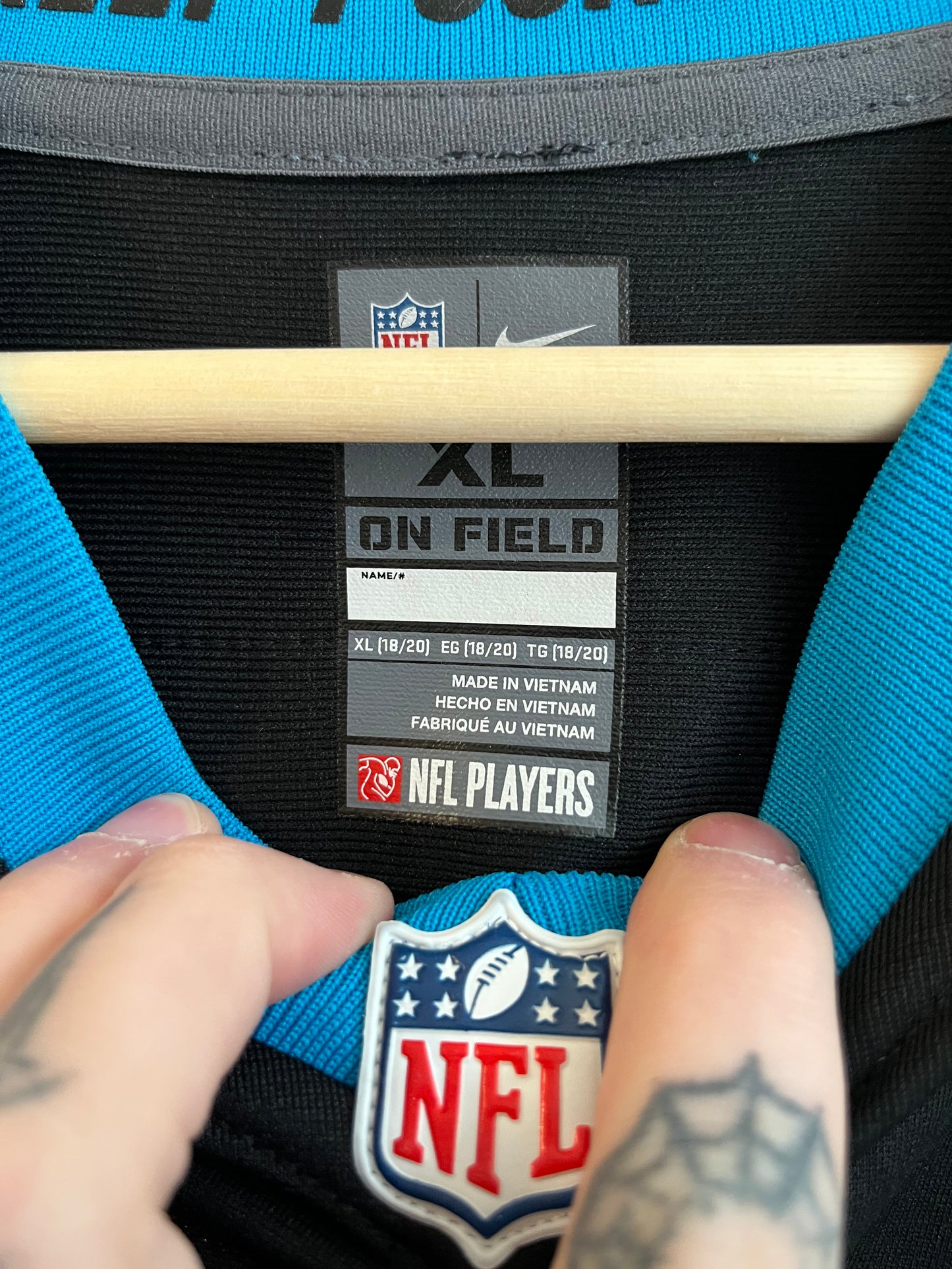 2017 Carolina Panthers Christian McCaffery Nike Home Jersey (Youth XL)