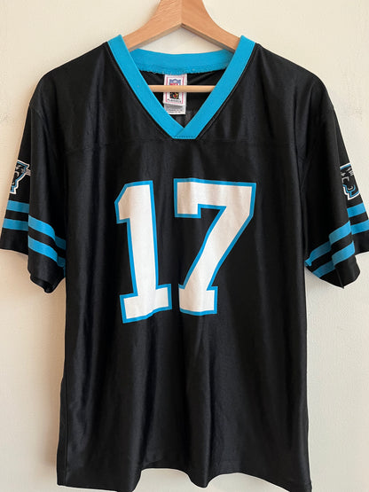 00s Carolina Panthers Jake Delhomme NFL Players Striped Jersey (Youth L)