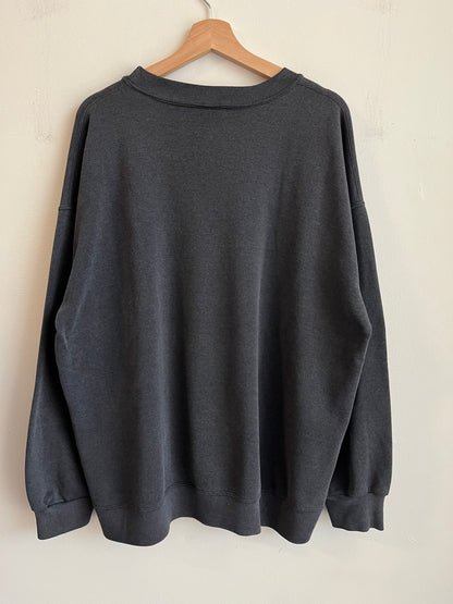 1993 Carolina Panthers Faded Unique Spell Out Nutmeg Crewneck (XL)