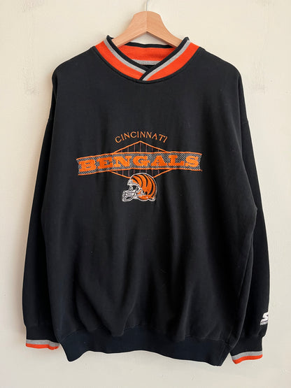 90s Cincinnati Bengals Starter Embroidered Crewneck (L)