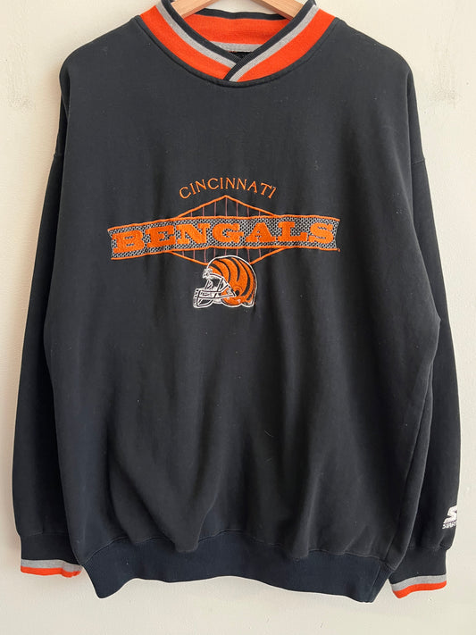90s Cincinnati Bengals Starter Embroidered Crewneck (L)