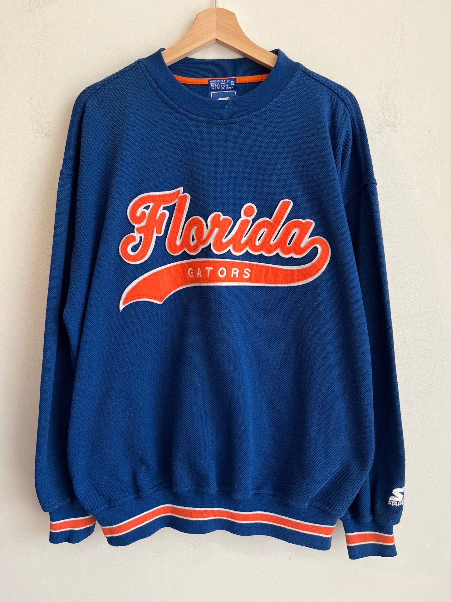 90s Florida Gators Blue Starter Spell Out Crewneck (XL)