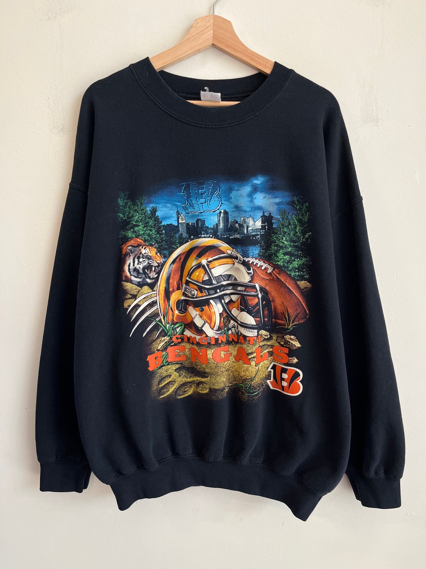 90s Cincinnati Bengals Helmet City Crewneck (XL)