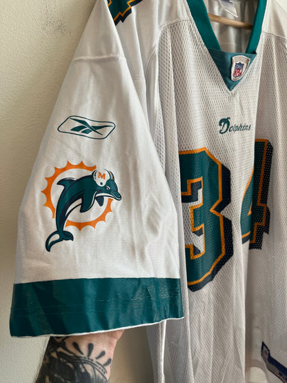 00s Miami Dolphins Ricky Williams Reebok Away Jersey (XL)