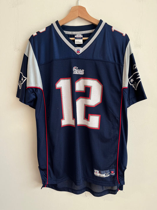 00s New England Patriots Tom Brady Reebok Home Jersey (Youth XL)