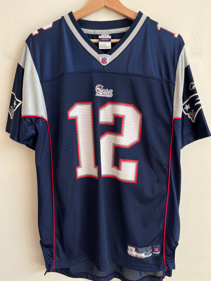00s New England Patriots Tom Brady Reebok Home Jersey (Youth XL)