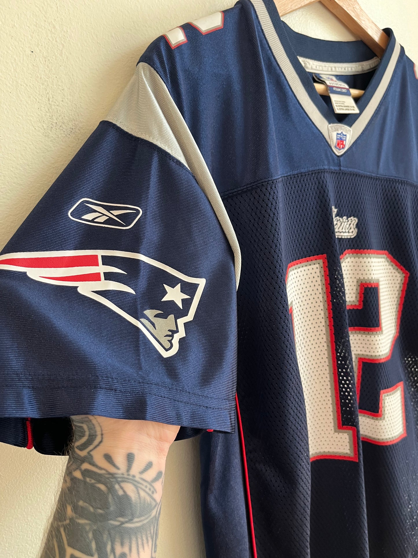 00s New England Patriots Tom Brady Reebok Home Jersey (Youth XL)