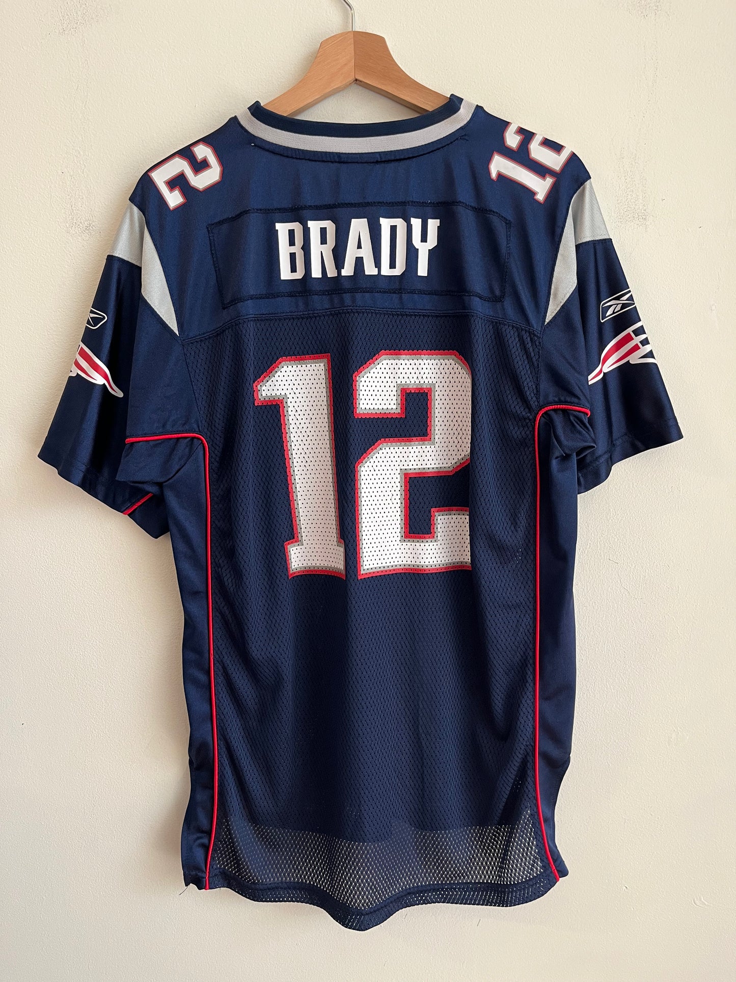 00s New England Patriots Tom Brady Reebok Home Jersey (Youth XL)