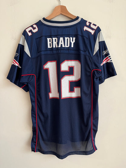 00s New England Patriots Tom Brady Reebok Home Jersey (Youth XL)
