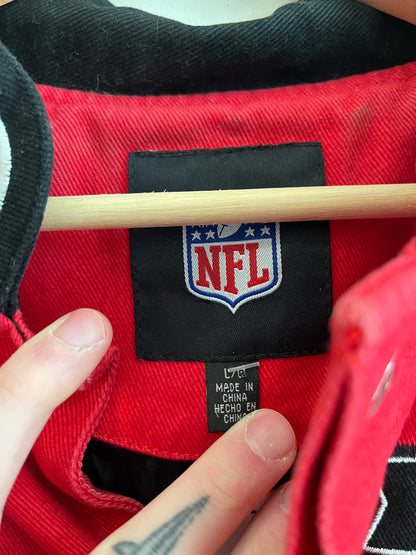 00s Atlanta Falcons Flame Racing Jacket (L)