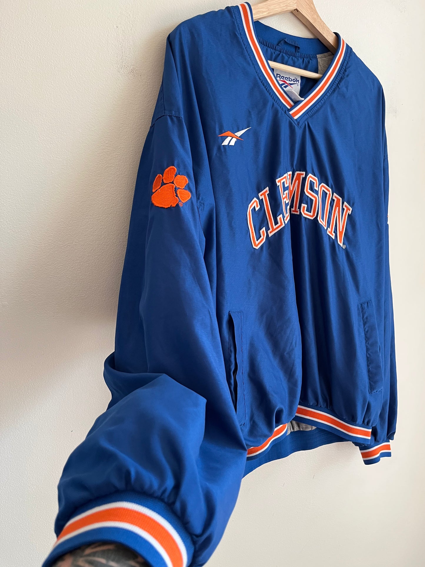 90s Clemson University Reebok Windbreaker (XL)