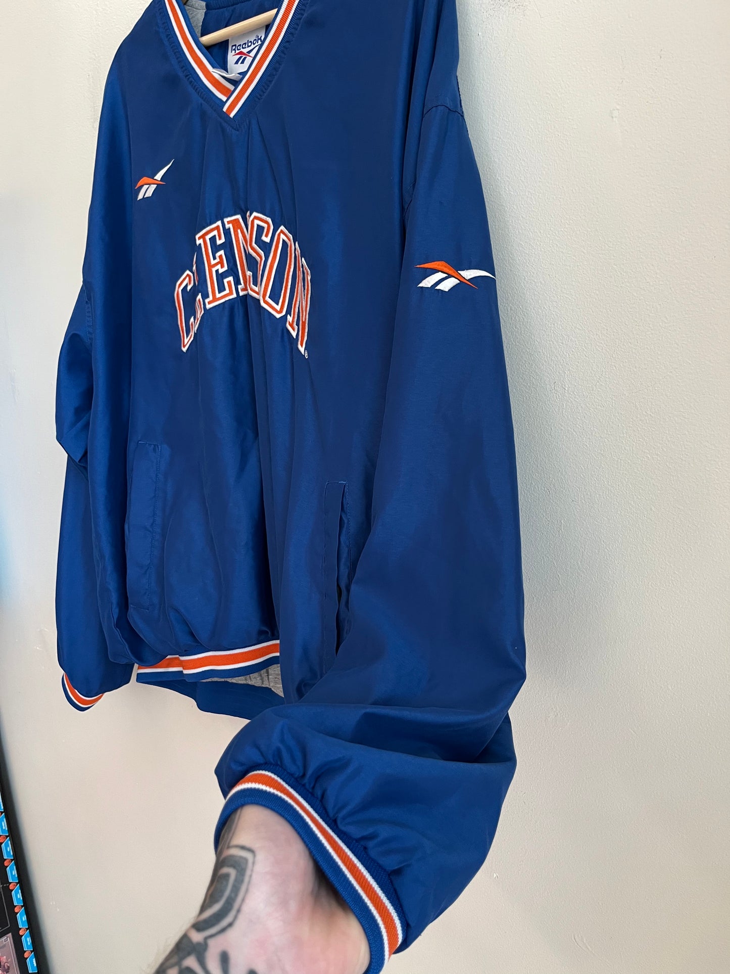 90s Clemson University Reebok Windbreaker (XL)