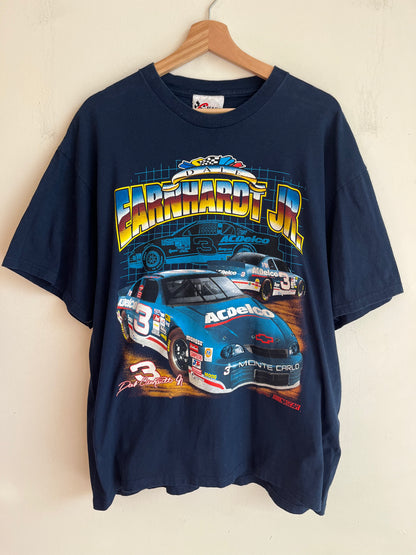 00s Nascar AC Delco Dale Jr Navy Tee (L)