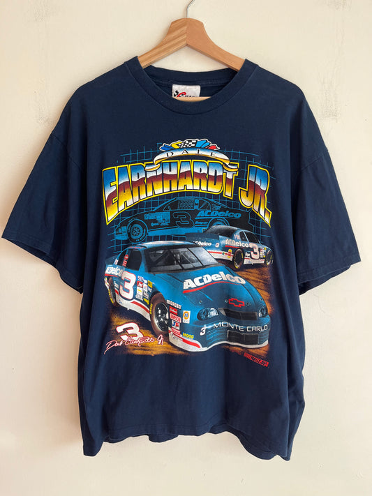 00s Nascar AC Delco Dale Jr Navy Tee (L)