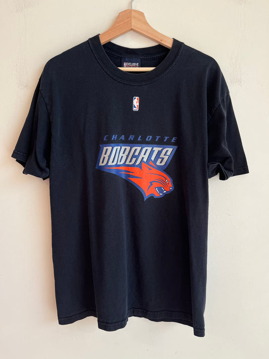 00s Charlotte Bobcats Navy Tee (L)
