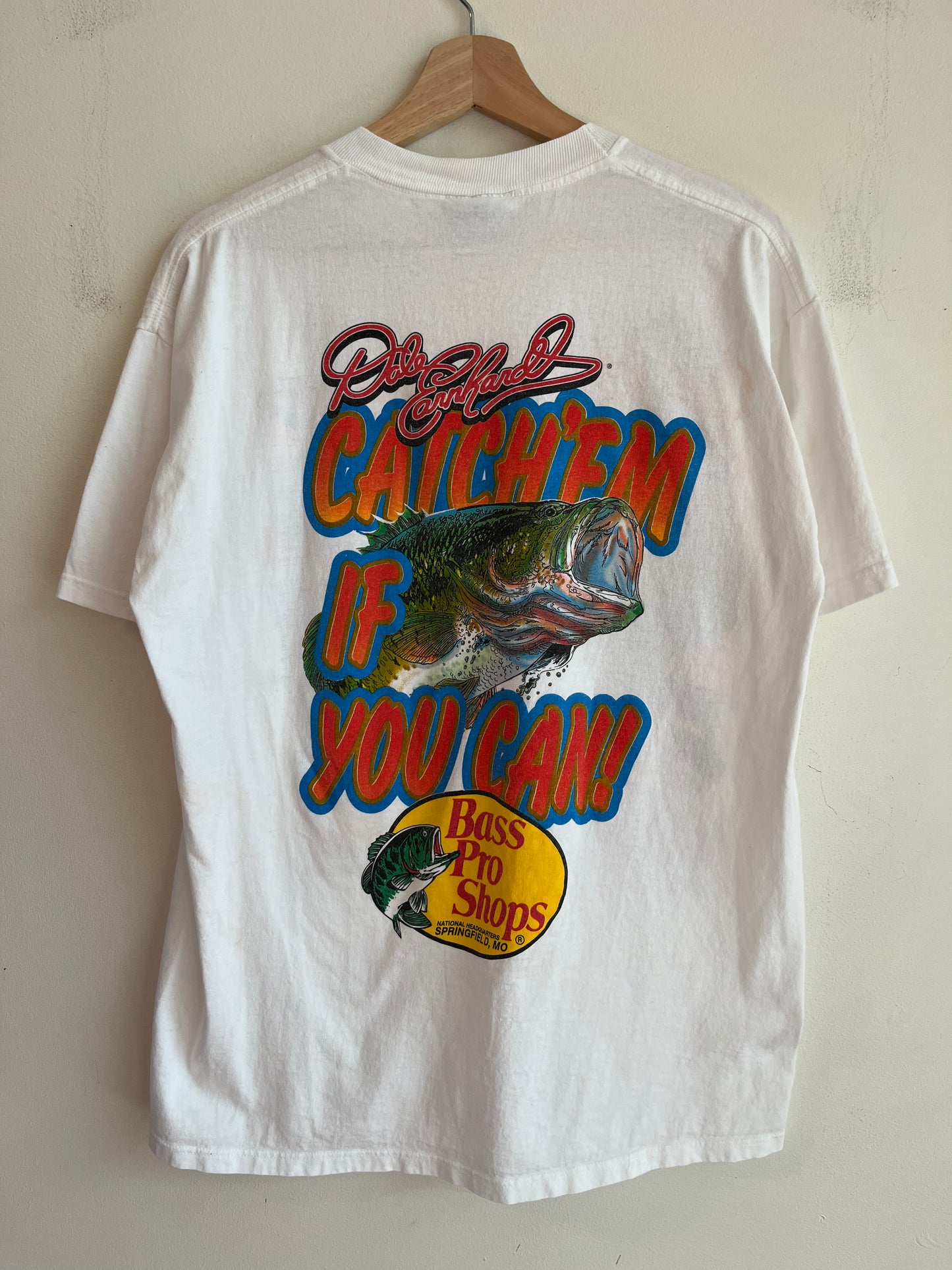 90s Nascar Dale Earnhardt Bass Pro Shop Tee (L)