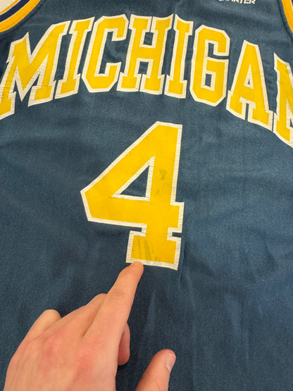 90s Michigan Starter Basketball Jersey (M)