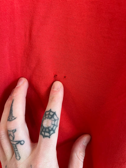 90s Winston Cigarettes Cropped Red Tee (L)