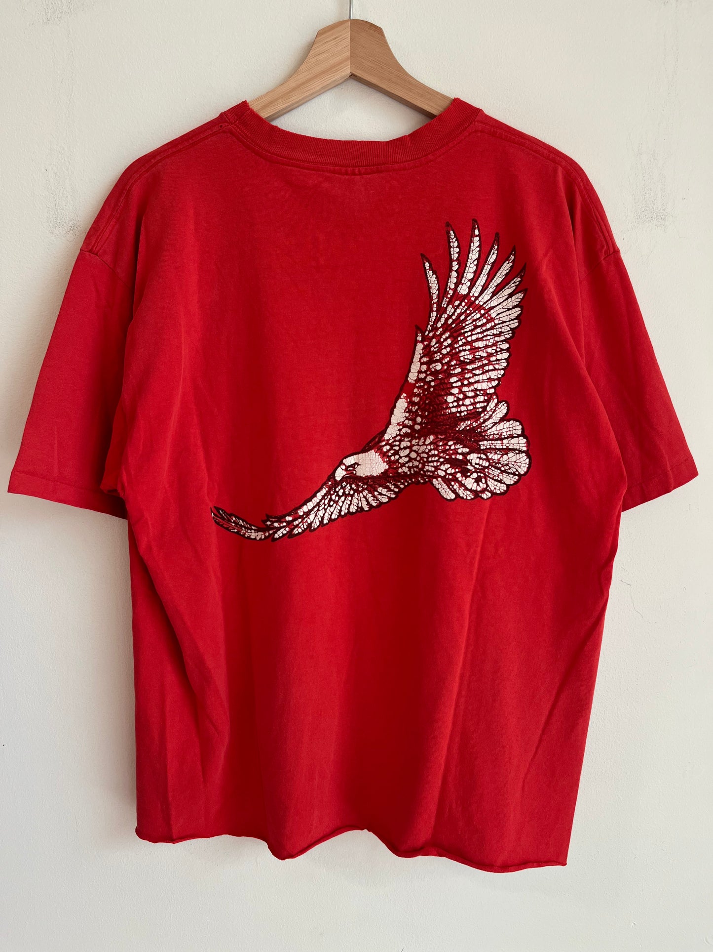 90s Winston Cigarettes Cropped Red Tee (L)