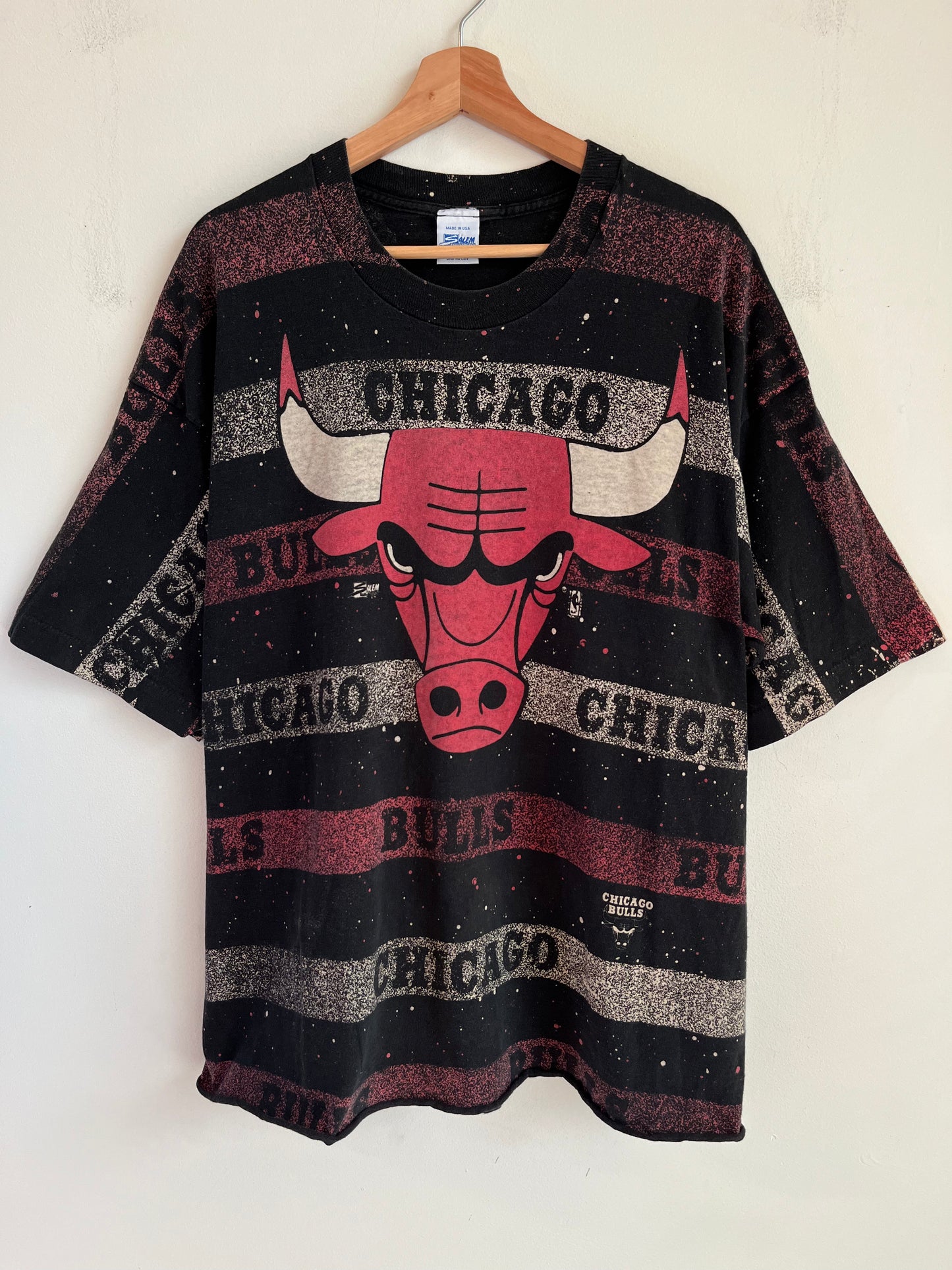 90s Chicago Bulls Salem AOP Cropped Tee (XXL)