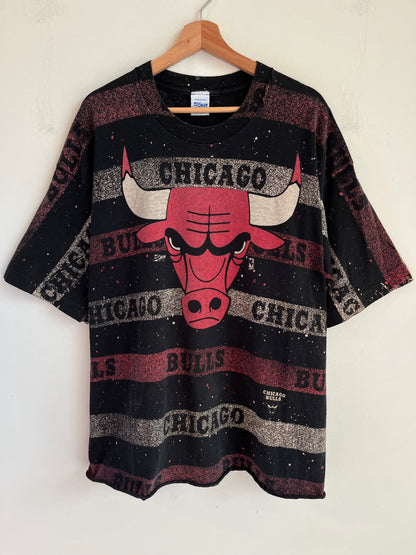 90s Chicago Bulls Salem AOP Cropped Tee (XXL)